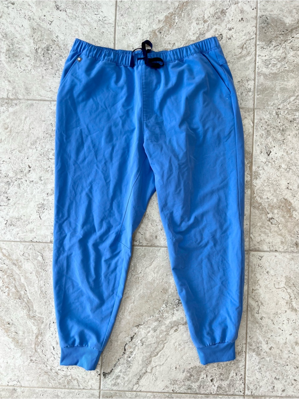 FIGS Men's Tansen Jogger Scrub Pants Drawstring Ceil Blue (PO#: 5655), size XXL